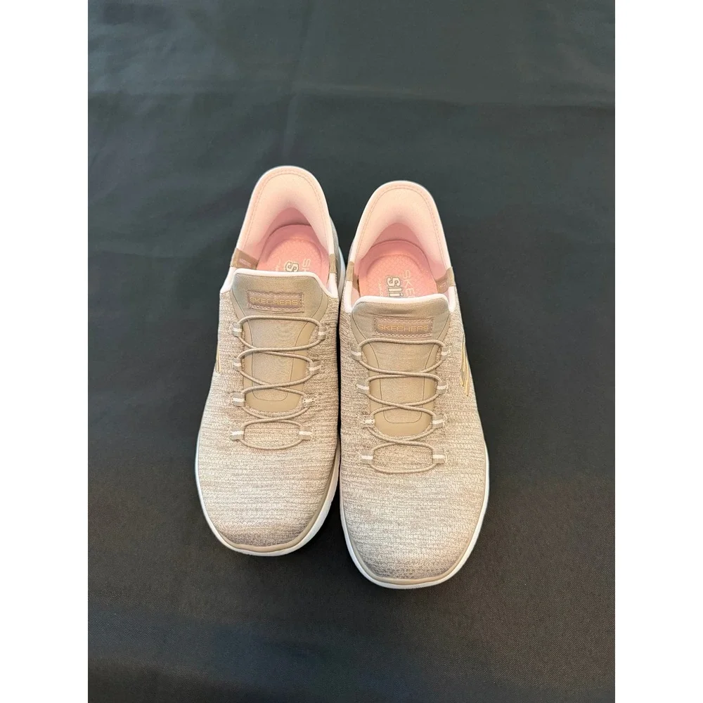 Skechers Slip-ins Summits Dazzling Haze Taupe Pink Sneakers 150264 Womens 8.5